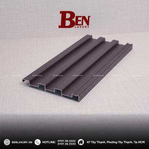 Tấm lợp nhôm cách nhiệt (Lõi rỗng) - Màu nâu cafe