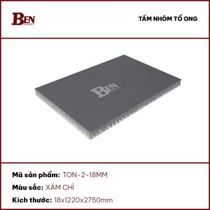 Tấm tổ ong phủ nhôm 18mm