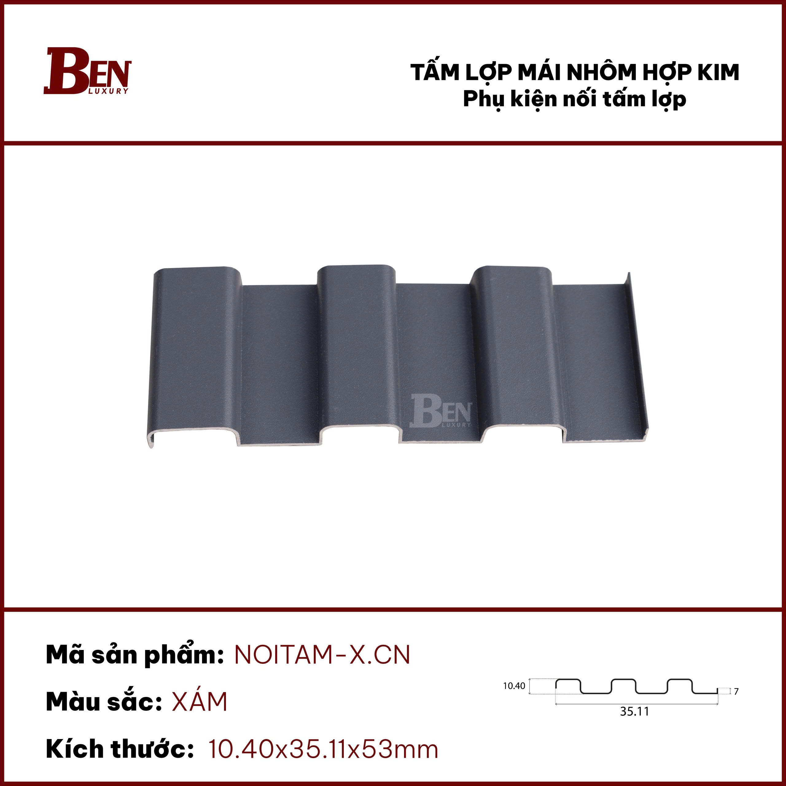 Tấm nối ngoài tấm lợp - Ảnh 2