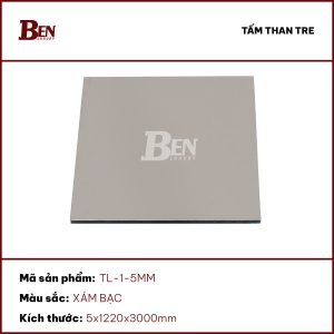 Tấm than tre phủ PET 5mm