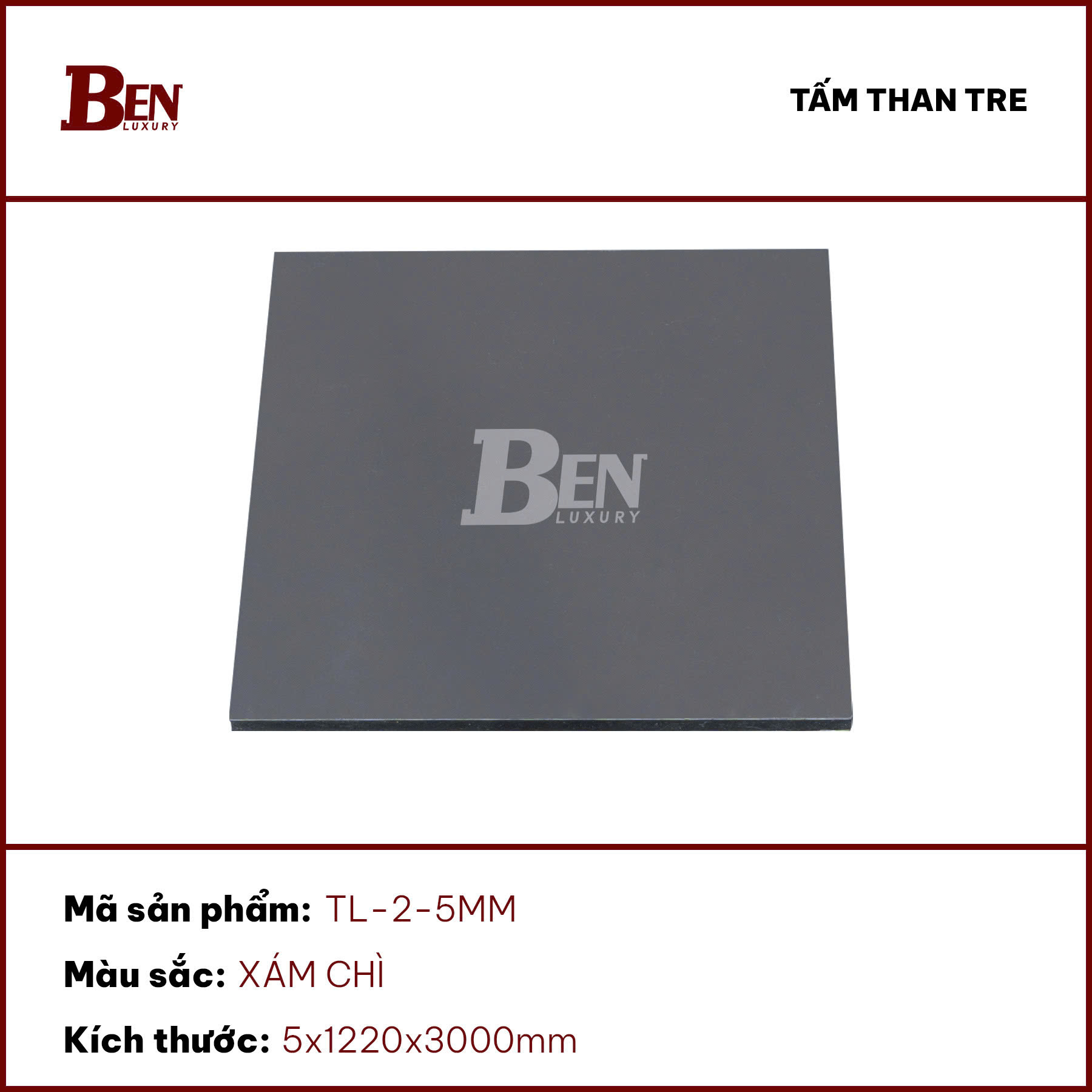 Tấm than tre phủ PET 5mm - Ảnh 2