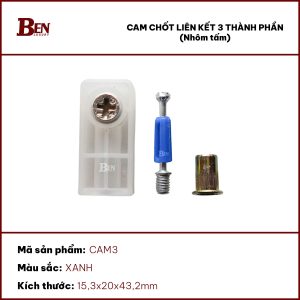 Cam liên kết 3 thành phần - Trắng